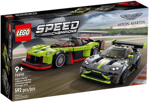  76910 Aston Martin Valkyrie AMR Pro  Aston Martin Vantage GT3 Lego Speed Champions