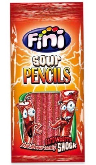  Fini Sour Pencils Strawberry 100  ()