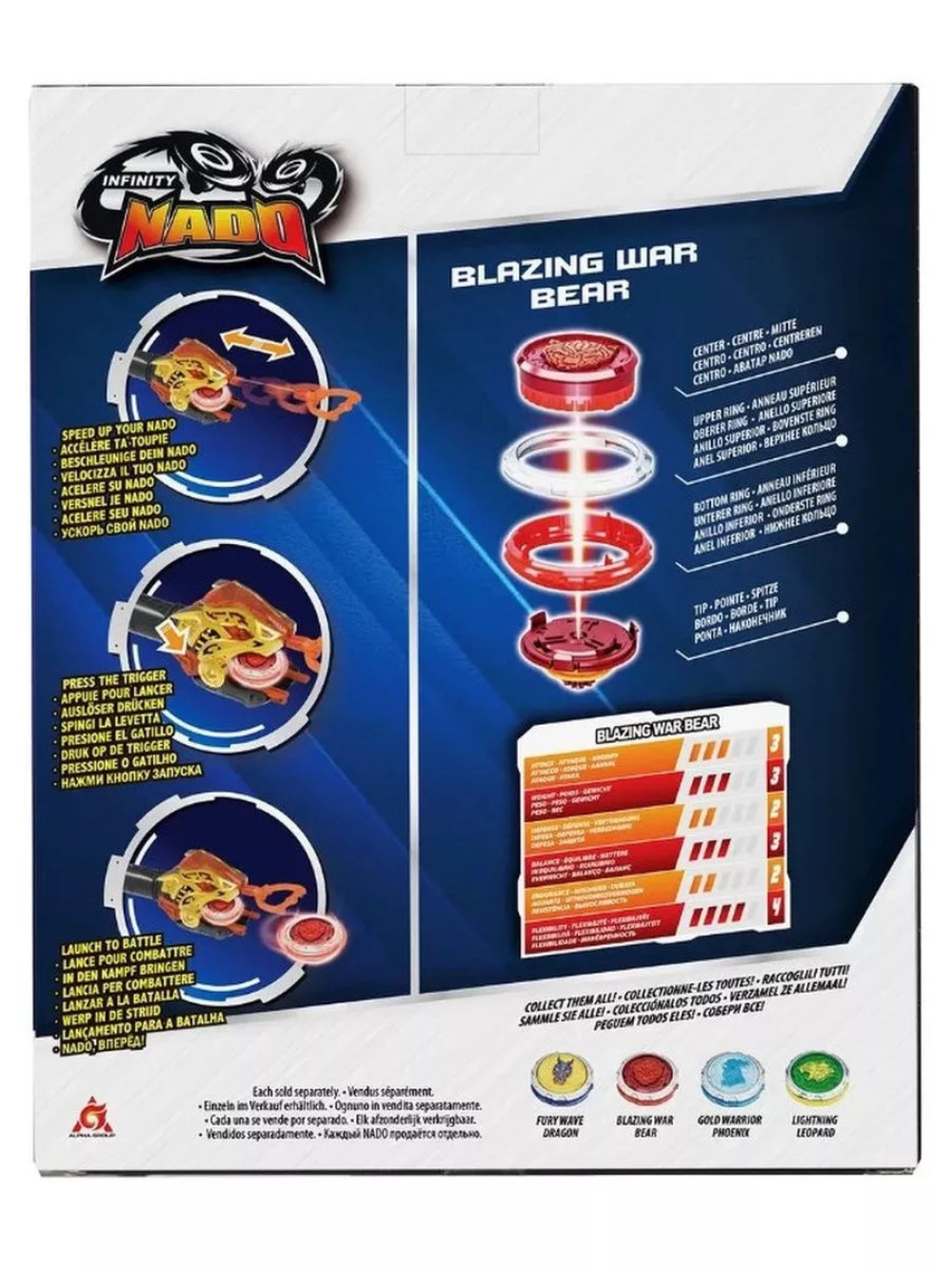Волчок Инфинити Надо серия Эпик Лончер Blazing Bear 40594