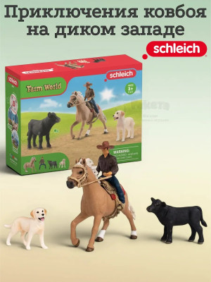 Набор Приключения ковбоя на диком западе Schleich 42578