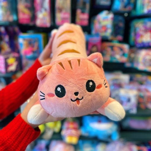 Мягкая игрушка Кот Батон розовый 45 см - фото