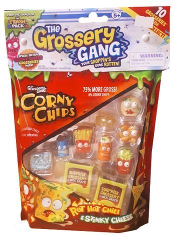 10 фигурок упаковка в виде пакета чипсов Grossery Gang 69077 (набор 3)