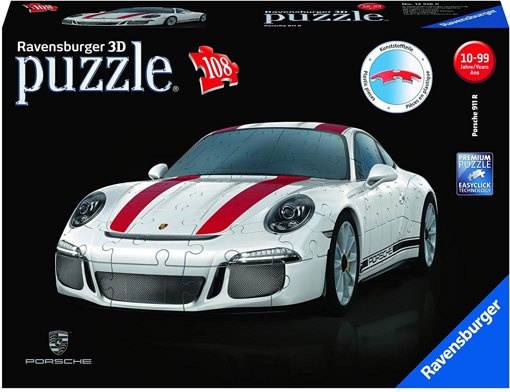 3D Пазл Porsche 911R 108 элементов Ravensburger 12528