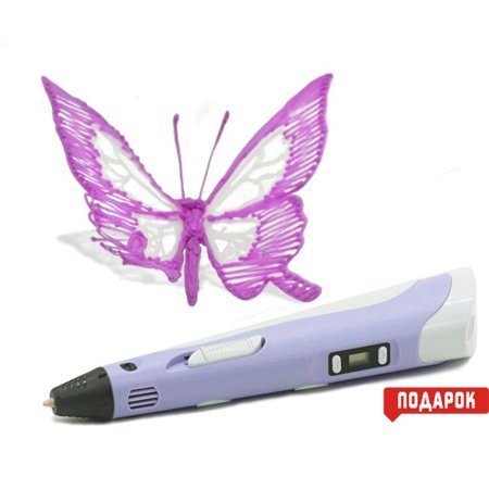 3D Ручка MyRiwell с LCD-дисплеем RP-100B Stereo (2-е поколение) фиолетовая