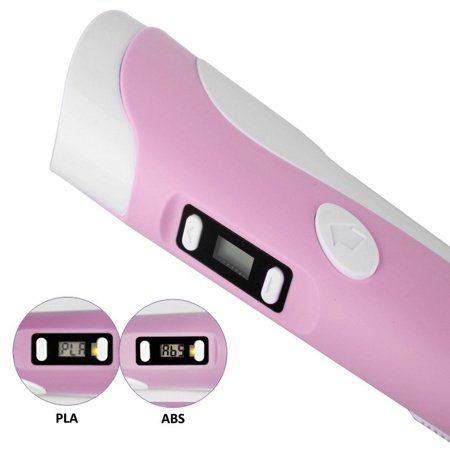 3D Ручка MyRiwell с LCD-дисплеем RP-100B Stereo (2-е поколение) розовая