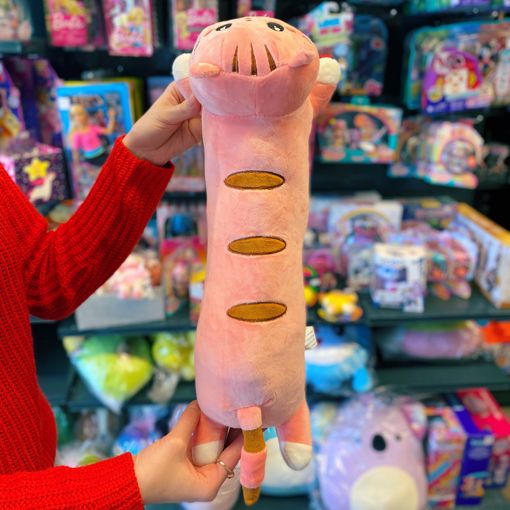 Мягкая игрушка Кот Батон розовый 45 см