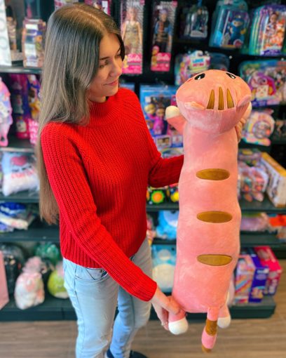 Мягкая игрушка Кот Батон розовый большой 75 см