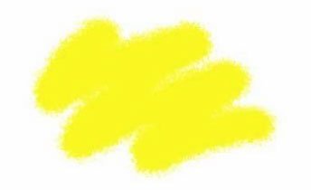 Акриловая краска светло-желтая (лимонная) Звезда 43-АКР