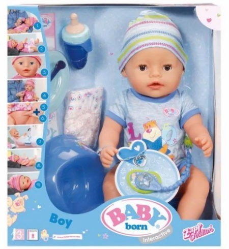 Кукла-мальчик интерактивная Беби Бон 822012