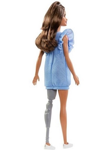 Кукла Барби брюнетка с протезом FXL54