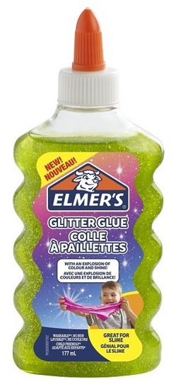 Блестящий зеленый клей Elmers Glitter 177 мл