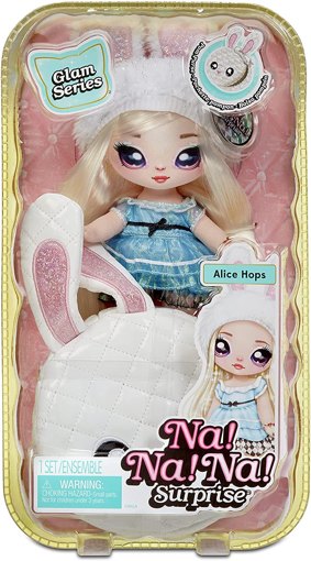 Мягкая кукла Na Na Na Surprise кролик Алиса Хопс Glam Series