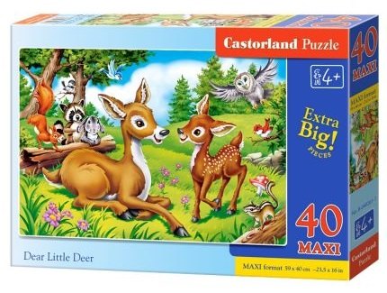 Большой пазл на 40 элементов Маленький олень Castorland Puzzle В-040261 - фото