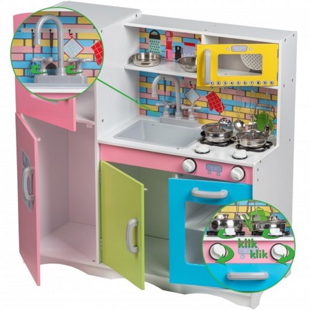 Детская деревянная кухня Eco Toys TK038