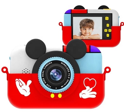 Детский фотоаппарат Children's Fun Микки Маус красный