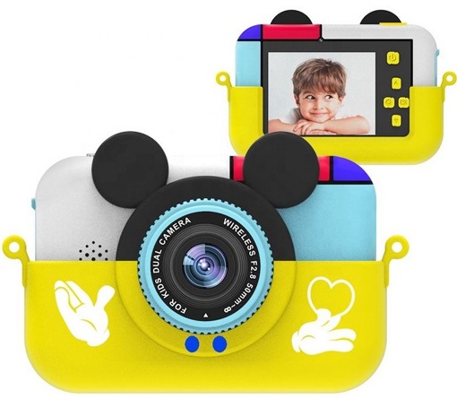 Детский фотоаппарат Children's Fun Микки Маус желтый