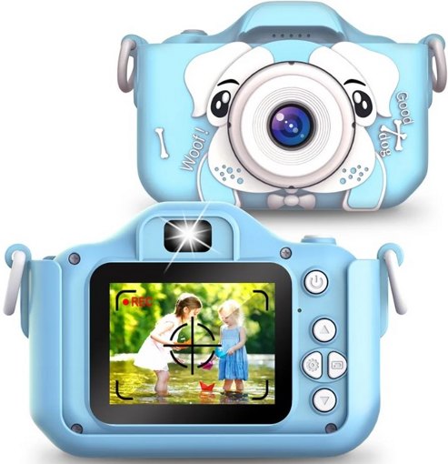 Детский фотоаппарат Digital Camera Собачка голубой