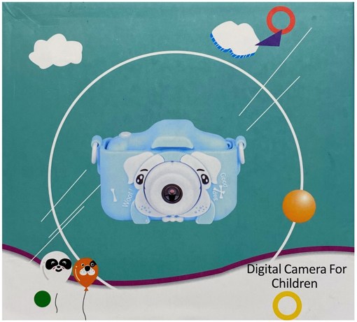 Детский фотоаппарат Digital Camera Собачка голубой