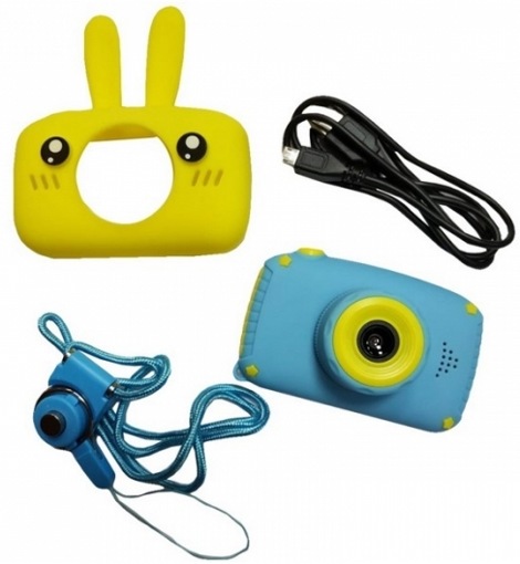 Детский фотоаппарат Kids Camera зайчик желтый