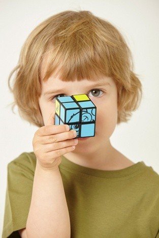 Детский Кубик Рубика без наклеек Rubik's КР5017