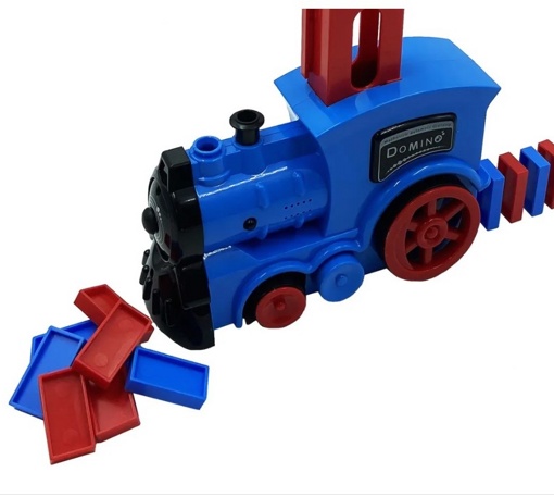 Детский паровозик Домино свет, звук, пар Domino Steam Train 18580537