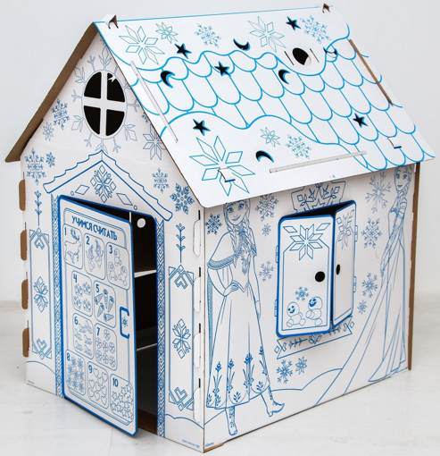 Дом-раскраска из картона "Холодное сердце" Забияка Бибалина