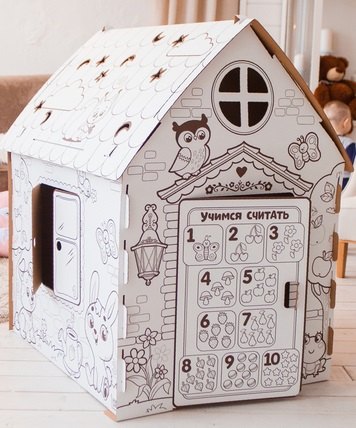 Дом-раскраска из картона "Мой домик" Забияка Бибалина