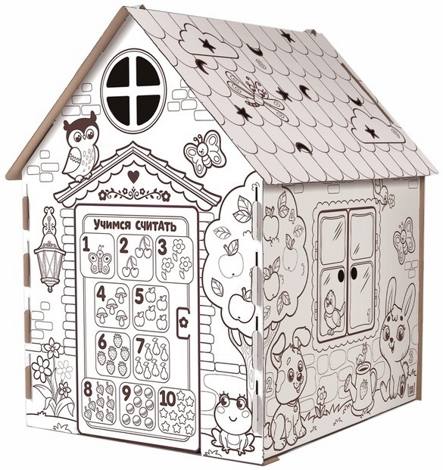 Дом-раскраска из картона "Мой домик" Забияка Бибалина