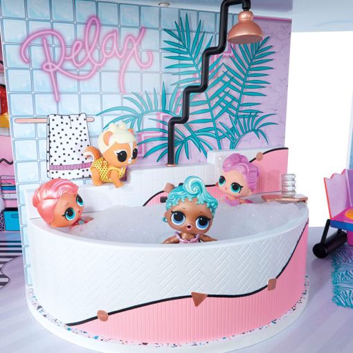 Домик для кукол Лол - Lol Surprise OMG House деревянный с бассейном