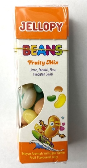 Драже жевательное Jellopy Beans Fruity Mix 36 г (Турция, 1 шт)