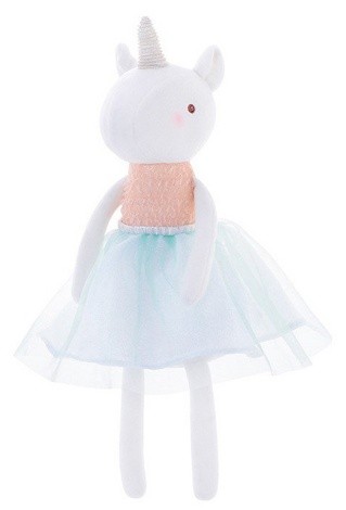 Мягкая игрушка Единорожка балерина в розовом платье 33 см Metoo 1544-1-3-4