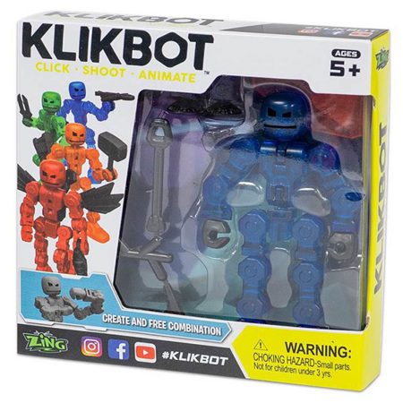 Фигурка Klikbot с аксессуарами Stikbot TST1600 синий