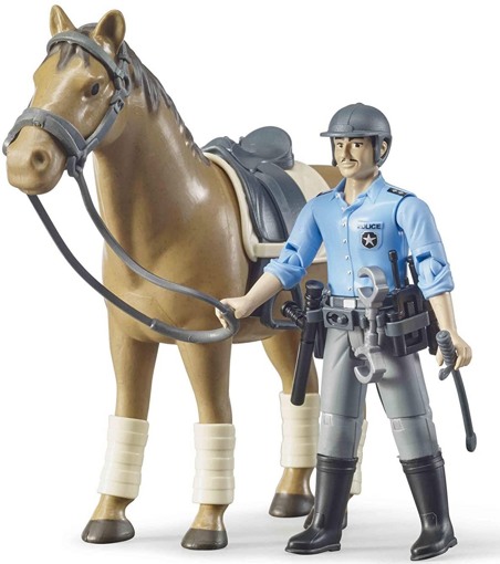 Фигурка полицейского с лошадью Bruder 62507