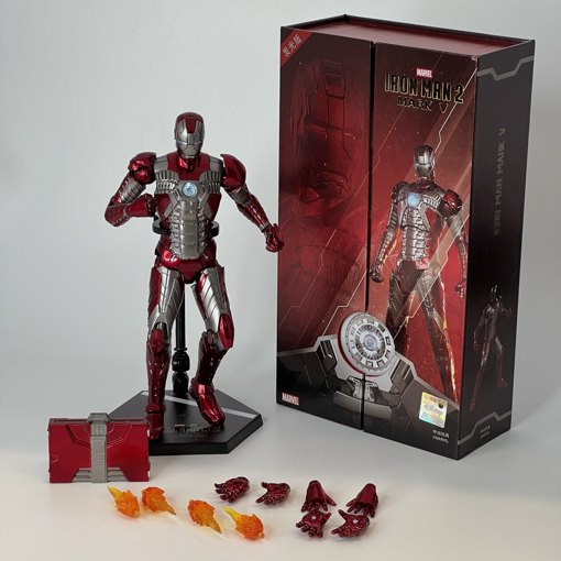 Фигурка Железный человек Marvel ZD Toys 1907-05 Mark 5 свет