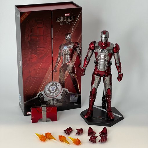 Фигурка Железный человек Marvel ZD Toys 1907-05 Mark 5 свет - фото