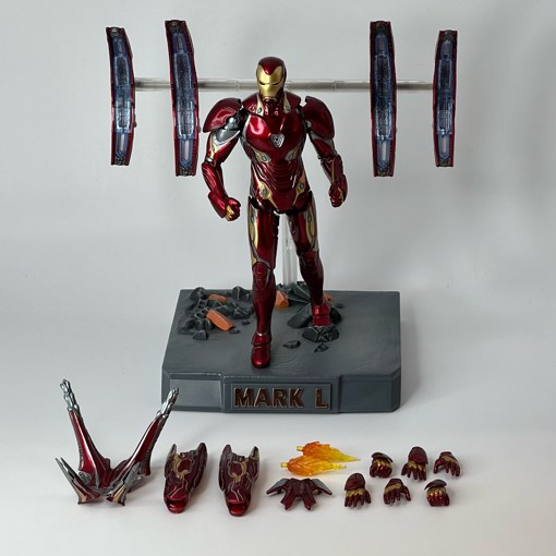 Фигурка Железный человек Marvel ZD Toys 1909-50 Mark 50 свет