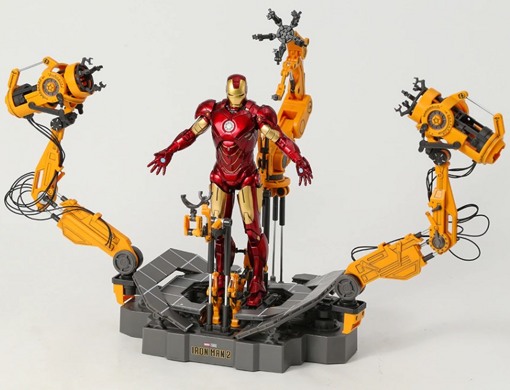 Фигурка Железный человек Marvel ZD Toys 1918 Mark 4 свет