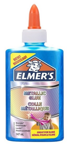 Голубой с металлическим эффектом клей Elmers Metallic 147 мл