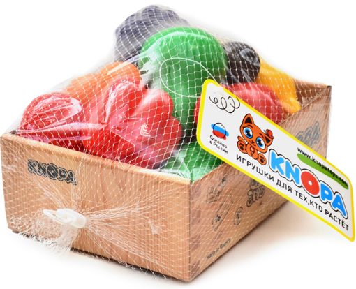 Игровой набор фрукты и овощи в ящике Кнопа 87048