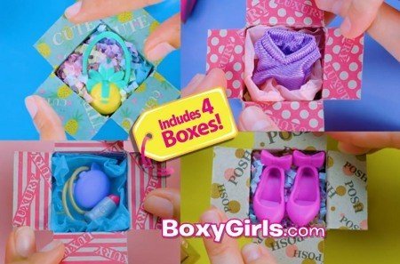 Игровой набор из 6 посылок с сюрпризами Boxy Girls