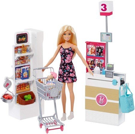 Набор Супермаркет с куклой Барби FRP01