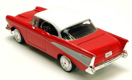 Игрушка модель винтажной машины 1:34-39 Chevrolet Bel Air 1957 Welly 42357 красная