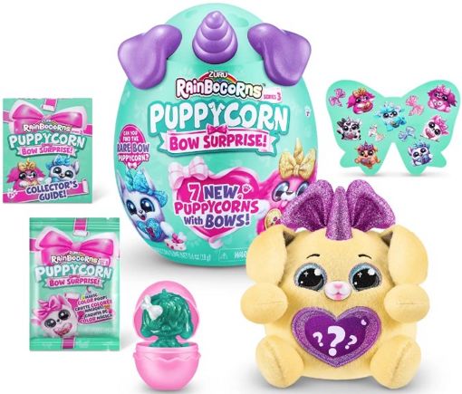 Игрушка сюрприз Rainbocorns Puppycorn Bow Surprise фиолетовый