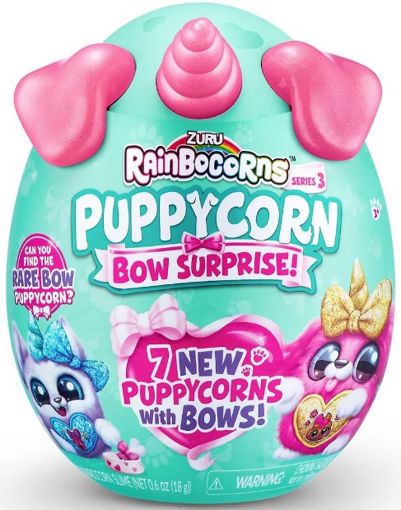 Игрушка сюрприз Rainbocorns Puppycorn Bow Surprise розовый