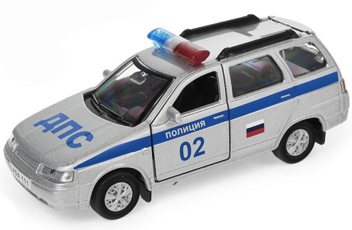 Инерц метал машинка "Полиция. Lada 111" Технопарк SB-16-67-WB