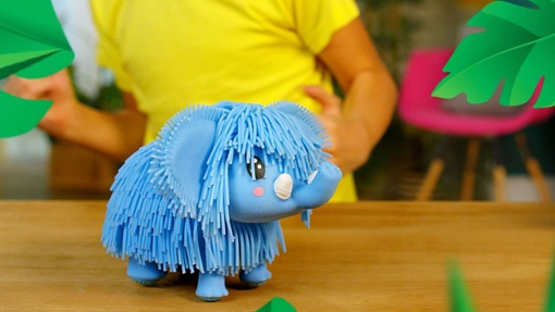 Интерактивная игрушка Джигли Петс Мамонтенок 40392 голубой