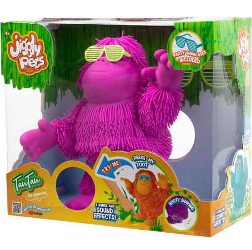 Интерактивная игрушка Джигли Петс Орангутан Тан-Тан 40390 розовый
