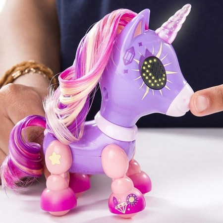 Интерактивная игрушка Zoomer Zupps Tiny Unicorns "Счастливый единорог" фиолетовый