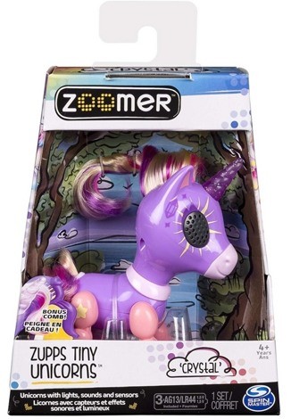 Интерактивная игрушка Zoomer Zupps Tiny Unicorns "Счастливый единорог" фиолетовый