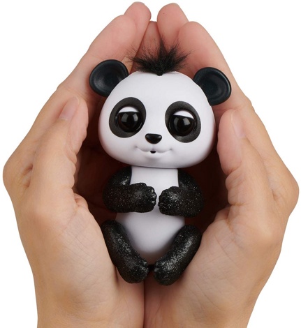 Интерактивная панда Fingerlings Wowwee Дрю черно-белая